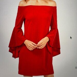 Red Christmas/ Party Dress by Vince Camuto Size M